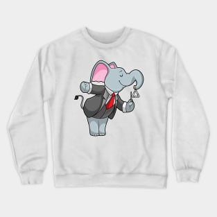 Elephant at Music with Triangle Crewneck Sweatshirt